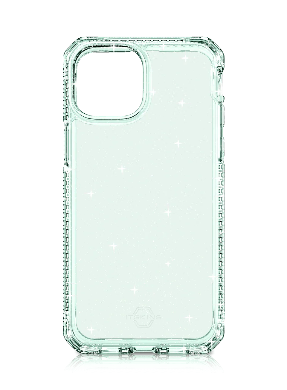 Itskins Hybrid Spark iPhone 13 Pro Cover - Light Green - Tashqila Itskins Hybrid Spark iPhone 13 Pro Cover - Light Green - Tashqila